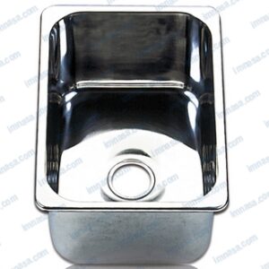 FREGADERO INOX RECTANGULAR ANCHO BARKA