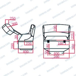 CONSOLA SILLA ALUMINIO BLANCA