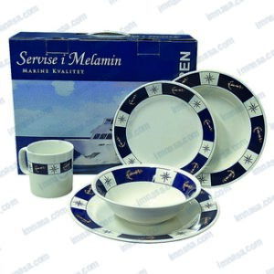 VAJILLA COMPLETA MELAMINA 20PIEZAS