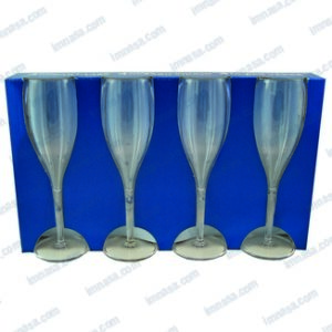 VASO PARA CHAMPAGNE 180ML 4 PIEZAS