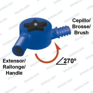 ADAPTADOR 270º CEPILLO LIMPIEZA USO MAR