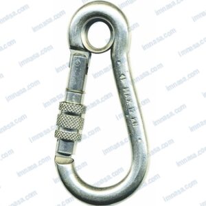 MOSQUETON CON ANILLA INOX 316 KONG