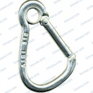 MOSQUETON CON ANILLA "HARNESS" INOX 316 KONG