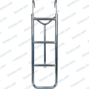 ESCALERA PLEGABLE CON BRAZOS INOX ACABADO REDONDEADO