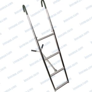 ESCALERA PLEGABLE CON BRAZOS INOX