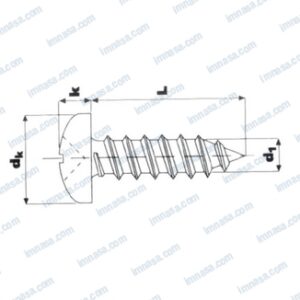 TORNILLO DIN7981 A4