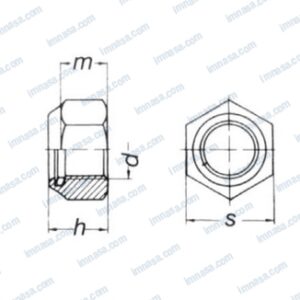TUERCA AUTOBLOCANTE DIN985 A4