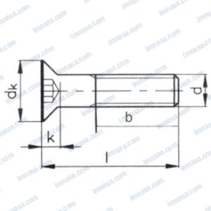 TORNILLO ALLEN AVELLANADO DIN7991 A4