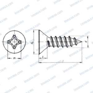 TORNILLO DIN7982 A4