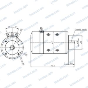 MOTOR BRIDA B14/80 1500W 3T-19mm CIMA 1915