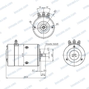 MOTOR BRIDA CIRCULAR 1200W 3T-14mm CIMA 1915