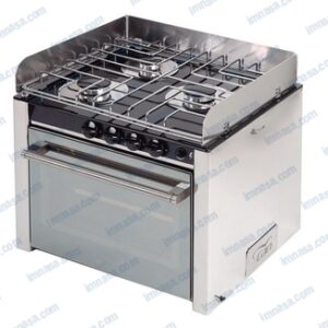 COCINA 3 FOGONES Y HORNO 500X390X30