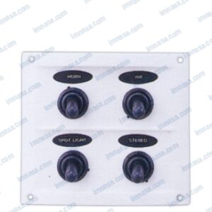 PANEL ELECTRICO 4 BOTONES 4-1/4" BLANCO