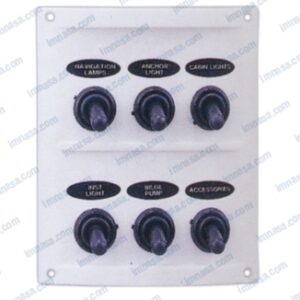 PANEL ELECTRICO 6 BOTONES 4-1/4" BLANCO