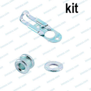 KIT 1 CIERRE DESLIZANTE ACERO ZINC CROMADO