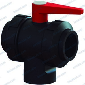 VALVULA 3 VIAS DOBLE UNION BSP PPG RANDEX IBERICA