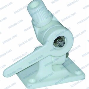 BASE ANTENA ABATIBLE CUBIERTA PVC BLANCO