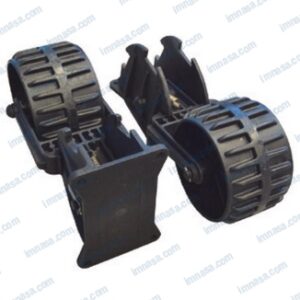 RUEDA TRANSPORTE NEUMATICA PLASTICO NEGRO