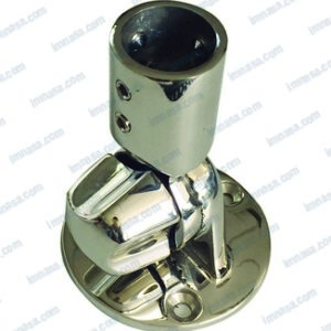 BASE REGULABLE INOX PARA TUBO 22mm