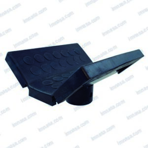 SOPORTE PLACA CURVO CON GOMA