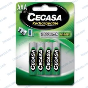 BATERIA AAA 1,5V RECARGABLE /4PILAS