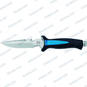 CUCHILLO DIVING CON FUNDA AZUL OEM AQUATYS MAC COLTELLERIE