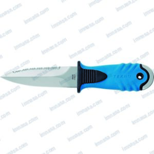 CUCHILLO DIVING CON FUNDA AZUL OEM TEKNO DAGA MAC COLTELLERIE