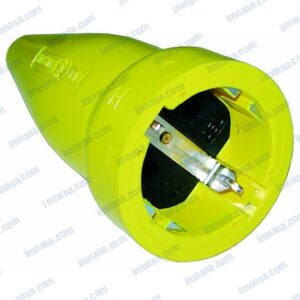 CLAVIJA ELEC PVC HEMBRA AMARILLA 4,8MM