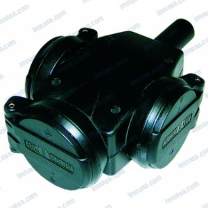 CLAVIJA ELEC GOMA TRIPLE HEMBRA 3PIN IP4