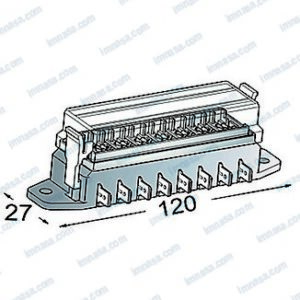 CAJA PORTA FUSIBLES (8 FUSIBLES)