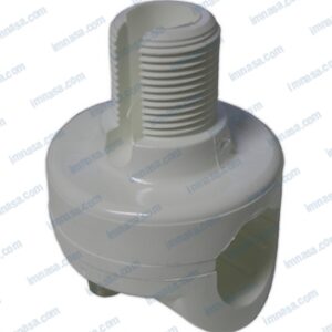 BASE ANTENA FIJA TUBO 22/25mm NYLON