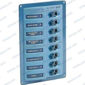 PANEL HELLA 8 POS VERTICAL 12V GRIS