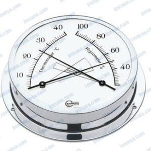 TERMO-HIGROMETRO CROMADO 120MM BARIGO