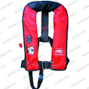 CHALECO 150N AUTO P. SENSOR+ARNES ROJO GS MARINE