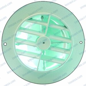 REJILLA AIRE ACONDICIONADO PVC REDONDA BLANCA