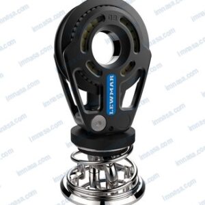 POLEA RACING 130 SIMPLE CON BASE VERTICAL LEWMAR