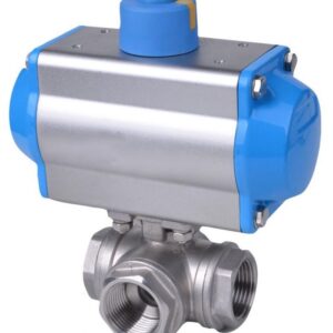 ACTUADOR SIMPLE EFECTO + VALVULA 3 VIAS L INOX