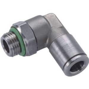 UNION CODO TUBO ROSCA CILINDRICA ORIENTABLE INOX