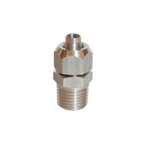 UNION RECTA SEMIRAPIDA TUBO ROSCA CONICA INOX