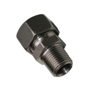 UNIÓN RECTA TUBO ROSCA NPT L INOX DIN 2353