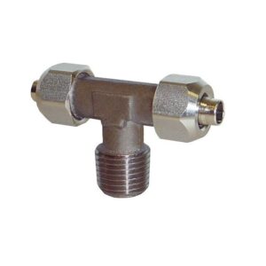 UNION T TUBO ROSCA CENTRAL CONICA INOX