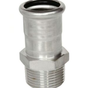 UNION TUBO ROSCA MACHO PRESS INOX