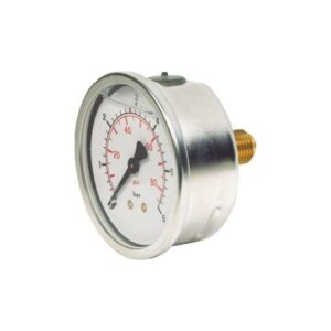 VACUOMETRO Ø63 POSTERIOR 1/4" GLICERINA