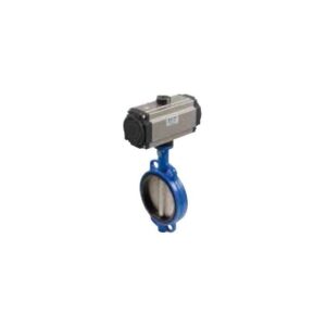 VALVULA MARIPOSA WAFER DISCO INOX DOBLE EFECTO