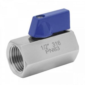 VALVULA BOLA MINI INOX PN-63 HEMBRA